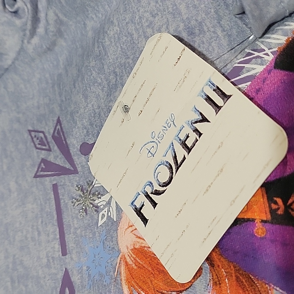 Girls Disney Frozen 2 Pack Long Sleeve T-shirt Sizes 4, 5, 6 & 6X NWT Tee - Picture 4 of 8